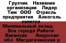 Грузчик › Название организации ­ Лидер Тим, ООО › Отрасль предприятия ­ Алкоголь, напитки › Минимальный оклад ­ 1 - Все города Работа » Вакансии   . Амурская обл.,Магдагачинский р-н